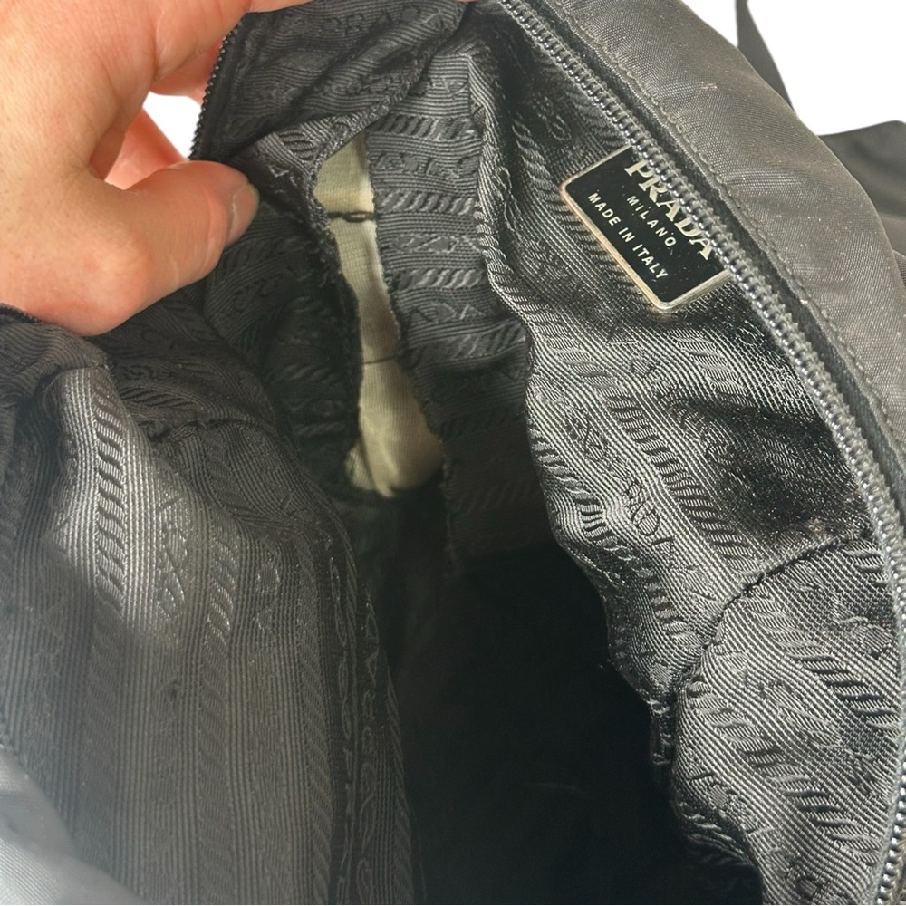 Vintage PRADA Zaino Mini Backpack B5915 Nylon Backpack Triangle Logo Rare Prada - Picture 11 of 15